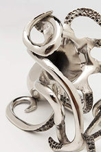 Kare Design Octopus Portabottiglie, Alluminio Nichelato/Argento, 24.25x16.5x20.5cm