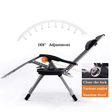 Sedia reclinabile pieghevole, sedia reclinabile regolabile lounge lounge patio con cuscino di supporto lombare e supporto tavolino 600lbs