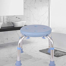 LXLAMP Sedile for Vasca Regolabile in Altezza, Piedini in Gomma Antiscivolo Sgabello for Doccia in Alluminio Sedia for Vasca Adatta for Anziani Disabili con Panca da Bagno Rotonda, sgabelli Doccia