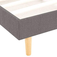 SKM Letto con Materasso Tessuto Grigio Chiaro 180x200cm (48.85kg)