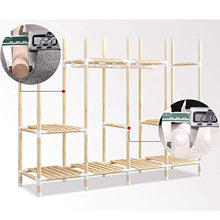 JFFFFWI Armadio assemblato Semplice Armadio in Legno massello 210 * 45 * 170cm (Colore: A)