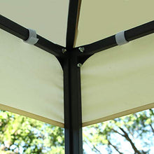 Toaks, tetto di ricambio impermeabile 3 x 3 m, 3 x 4 m, per gazebo da giardino, durevole, poliestere con rivestimento in PVC, 270 g/m² (4 x 3 beige)