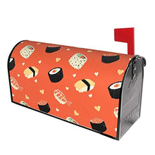 Copertura magnetica per cassetta postale per sushi, sushi, design unico, per decorazione giardino, cortile, dimensioni standard 51 x 45 cm