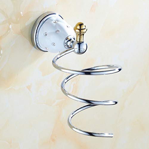 KTMK Portasciugamani da Bagno in Metallo Cromato con Portasciugamani da Bagno, Set di Accessori da Parete per Bagno, Porta-Asciugamani
