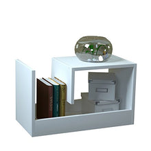 Alphamoebel Tavolini, Legno ingegnerizzato, Bianco, 35 x 29,5 x 60 cm