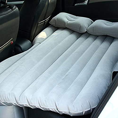 HongLianRiven Lettino da Viaggio Auto Gonfiabile Bed Auto Tornio Auto Gonfiabile Materasso Auto d'affollamento Gonfiabile Bed Auto Cuscino d'Aria Letto 5-12 (Color : Grey)