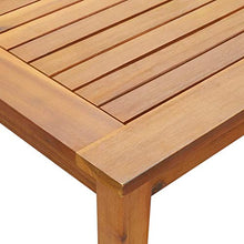 SKM Set da Pranzo da Giardino 5 pz in Legno Massello di Acacia (45.8kg)