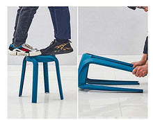 MKXF Plastic Sgabello Domestica Addensare Nordic Style Sgabello Tondo Sgabello Alto Sgabello Scarpe Modifica Sgabello Antiscivolo Dining Chair Attesa Banco,C