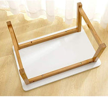 TONG HXF- Bamboo scrivania del Computer Tavolo Pieghevole tavolino Piccolo tavolino Bianco Piccola scrivania Durevole (Size : 120 * 48 * 45 cm)