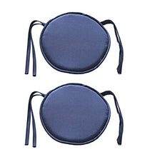 Joasung Cuscini rotondi per sedie da pranzo, con cordoncini, per patio, casa, auto, divano, ufficio, tatami, decorazione per interni ed esterni, 40 cm × 40 cm, confezione da 2 pezzi