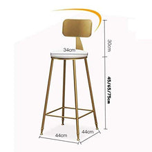 LWW Sedie, con gambe in metallo Pu sedie a rotelle Seduta colazione Bar Kitchen Max.200Kg,Oro,Seatheight45cm