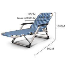 FUFU Sedie a sdraio Sedia da salotto, Pieghevole pausa pranzo Portatile singolo Siesta letto Piccolo Semplice multifunzionale Pausa pranzo Spiaggia posteriore Sedia pieghevole 80 * 64 * 105 cm Pieghev