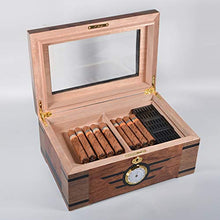 Humidor per Sigari Humidor Humidor A Temperatura Costante Scatola per Sigari in Legno di Cedro Scatola per Umidificazione per Sigari Grande capacità per 100 Sigari