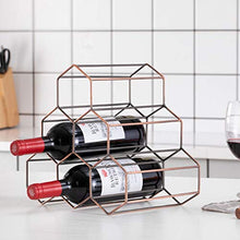 jiji Portabottiglie per Vino Vino Wine Rack Bagagli Holder 6 Bottle Holder Wine Rack Stand del risparmiatore dello Spazio Protector controsoffitto Libero Basamento del Vino Rack Scaffale per Vino