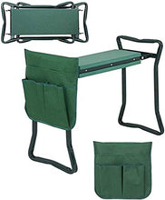 Panca da giardino resistente e pieghevole, panca da giardino, portatile, per giardinaggio, 149,7 kg, grande capacità di carico verde