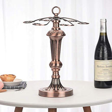 FCXBQ Creativo Portabottiglie in Ferro battuto Calice Armadio Bar Metallo Bronzo Portaoggetti in Vetro da Vino con 6 Ganci Rack