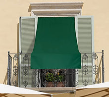 tenda da sole tinta unita con ganci e anelli - telo parasole a caduta per balcone - vari colori (blu, 150x300)