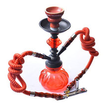 XJJY Doppio Tubo del Tubo Flessibile con Tutto 2 Kit Completo per Tubo Flessibile Shisha Kit Completo, Adatto per Famiglie, Hotel stranieri, Bar, Club, Hotel,Verde
