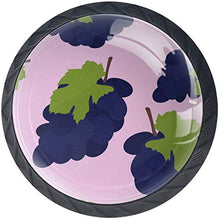 Modello di uva dell'acquerello rosa Pomelli per Porta Set di 4 Pomelli per Mobili Manopole per Cassetti Cucina Armadio Vetro