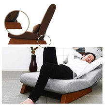 HongTeng Divani Lettino Pigro Extra Largo Divano Pigro Singolo Pieghevole for Sedia a rotelle Camera da Letto con pisolino for Letto Pieghevole Poltrona reclinabile 58 × 112 cm (Color : Light Gray)