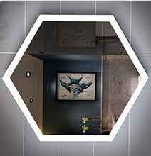 VM ART DESIGN GLASS BY VETRERIA MICELI Specchio Esagonale Retroilluminato a LED 7080 MOD. VMSPHX7080-DEC2-FP-SLED