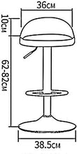 JUANxiao Sedie Sgabello da Bar Sgabello Alto Regolabile Sgabello Girevole Imbottito PU Seduta poggiapiedi Base in Metallo Cromato Cucina Cucina 3 Colori (Colore: Beige)