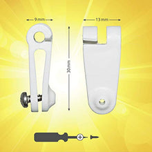 Windhager barile Gancio a Botte per Il Fissaggio di Vele, Tenda da Sole in Corda, 30 Pezzi Set con Viti in Acciaio Inox, 10701, Bianco, pz