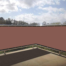 YUANBIAO Frangivista 0.75x3m Lavabile Paravento Frangivento Poliestere per Balcone Terrazzo Piscina, Marrone