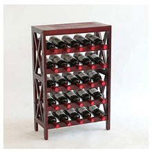 Portabottiglie per Vino Wine Rack di Legno di Vino Bottiglie Espositore Titolare di Legno di stoccaggio del Vino Free Standing con palchetti for Living Room Bar Display Scaffale per Vino