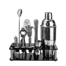 Wenzhihua Set di Miscelazione per Cocktail 18pcs 750ml Acciaio Inossidabile Acciaio Inossidabile Shaker Set Bevanda Mixer Bar Set Bar Fornie con Stand Cocktail Wine Bar ShakerStrumento A Barre
