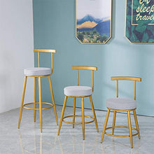 Sedia da Pranzo Sgabelli Alti Sgabello da Bar Altezza del Pub Sedia Seduta in Velluto Colazione Sgabelli da Pranzo caffè Schienale Dorato Sgabelli da Bar in Metallo, Sgabelli da Bar da Cucina con is
