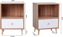 LMYTech Comodino Set di 2, Comodino Comodino in Legno MDF Camera da Letto con cassetto