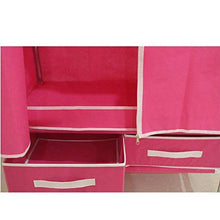 JFFFFWI Armadio Guardaroba di assemblaggio Panno Panno Oxford 120 * 45 * 170cm Armadio Semplice (Colore: D)