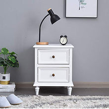 Comodino Camera da Letto in Legno Comodino Comodino Cabinet Bagagli Piccolo Comodino contemporanea (Color : White, Size : 46x38x53cm)