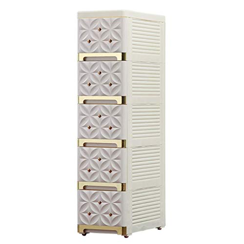 BUDBYU Armadio a Lato Stretto, Armadio con Cucitura in plastica Tipo cassetto Armadio da Bagno Armadio da Cucina Stretto ripiano per Risparmiare Spazio