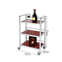 Jia He Carrello Carrello portautensili - Mobile Rack Hotel Service Car tè Vino Carrello Dessert Carrello per Auto 2/3 Strati Carrello portautensili Portatile a Quattro Ruote (Dimensioni : 3 Layers)