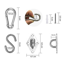 Familybox Kit Montaggio per Vela Parasole da 42 Pezzi, Heavy Duty Ganci per Tende Sole in Acciaio Inossidabile, Kit Completo per Installazione Le Vele a