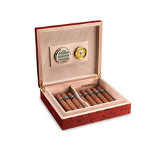 Auoeer Cigar Humidor, Viaggio Convenienza sigari Scatole, idratante Legno di Cedro Cigar Humidor, Legno Solido Vernice Scatole, di Alta qualità Buon Umore, buona Vita