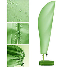 SYLC Copertura per Ombrellone, Fodera Protettiva per Ombrellone, Oxford 210D Copriombrellone Impermeabile Resistente allo Strappo (Banana265×30/50/40cm,Verde)