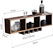 Leifeng Tower Classico Wine Rack Governo del Vino Parete Bottiglie di Vino e portaocchiali, Naturale Bagagli Legno Appeso Magazzinaggio Uso for Il Salone/Cucina/Bar/Ristorante 90 Centimetri