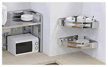 Mensola doccia 2 per confezione Scaffali angolari del bagno senza perforazione - Scaffale d'angolo della doccia Acciaio inossidabile 304 Rusheooproof con 2 ganci, cestino dello spostamento - triangolo