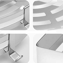 UWY Mensola angolare per Bagno in Acciaio Inox 304 Treppiede per Doccia Caddies Cucina lucidata a Specchio Supporto a Parete per portaoggetti Porta Asciugamani a Cesto d'Argento con Ganci rimovi