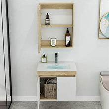 GFBVC Mobile Lavabo Mobile da Parete in Legno Multistrato con lavello da banco a Parete Facile da Pulire (Color : White, Size : 48x61x47cm)