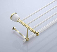 PYROJEWEL Mensole Bagno Bar Bar Rack Appendiabiti Cotto cremagliera Vernice Bianca Multifunzione Bar cremagliera Tutto Il Rame Bagno Pendant Bagno Hardware mensola da Bagno