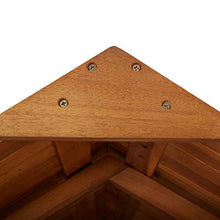FAMIROSA Tavolo Bar Esterno con Tetto 122x106x217cm Massello di Acacia