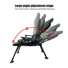 Sedia da campeggio portatile, pieghevole, in tessuto Oxford e struttura in ferro, con schienale regolabile, Regolabile in altezza di 42-57 cm, per attività all'aperto, da pesca, 100 x 114 x 61 cm