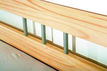Inter Link Farm D20, Single bed frame 96x206x72 h cm, Colore Natural, Solid wood