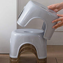 Omenluck, 1 sgabello in plastica spessa per bagno, doccia, soggiorno, poggiapiedi corto