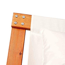 Outsunny Amaca da Giardino con Struttura in Legno, Lettino in Cotone per 2 Persone con Cuscini, 200x150x45cm Bianco