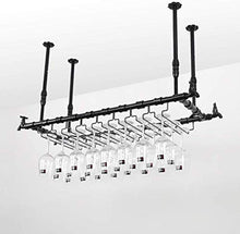 PZW Rack per Calici Portabottiglie da Vino Semplici e Creativi, Portabottiglie da Appendere Al Soffitto Portabottiglie in Metallo per Bicchiere da Vino, 102 * 31 Cm116 31 centimetri *